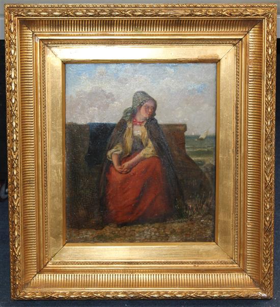 Haynes King (1831-1904) On the lookout, 12 x 10in.